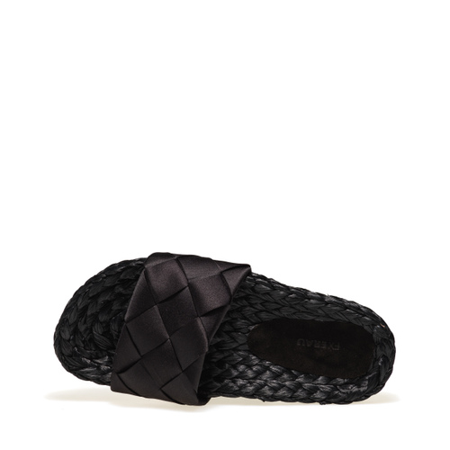 Ciabattina in raso con suola in rafia - Frau Shoes | Official Online Shop
