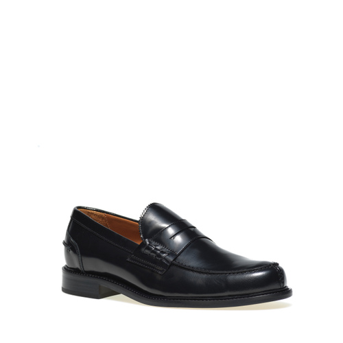 Semi-glossy leather loafers with leather sole - Frau Shoes | Official Online Shop