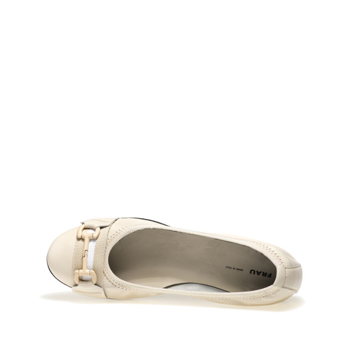 Leather ballet flats with clasp detail - Frau Shoes | Official Online Shop