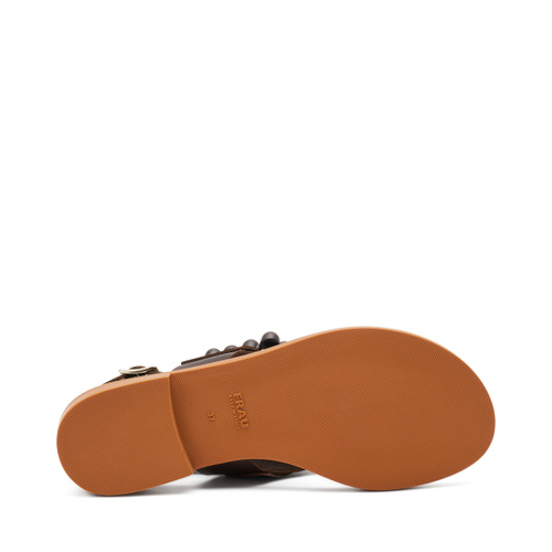 Sandalo infradito con fascette in pelle - Frau Shoes | Official Online Shop