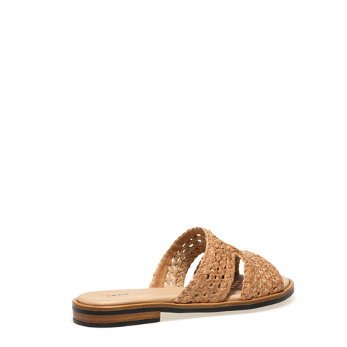 Strappy sliders in woven leather - Frau Shoes | Official Online Shop