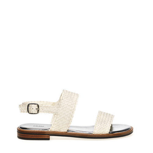 Sandalo a due fasce in pelle intrecciata - Frau Shoes | Official Online Shop