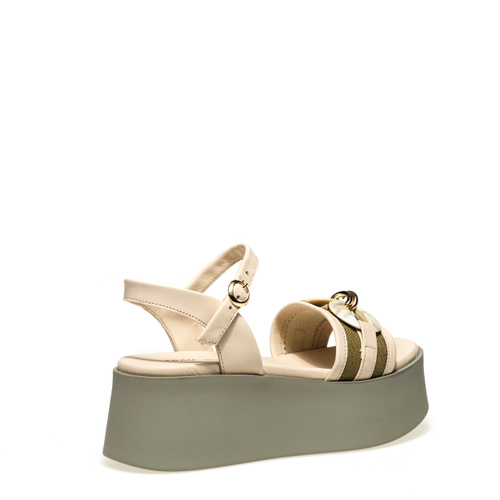 Wedge sandals with decorative clasp detail - Frau Shoes | Official Online Shop