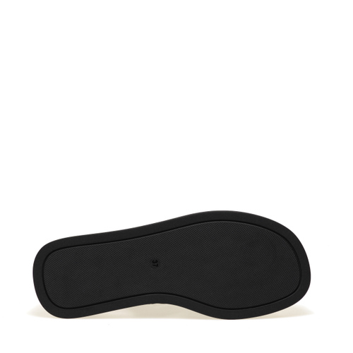 Leather platform sandals with crossover straps - Frau Shoes | Official Online Shop