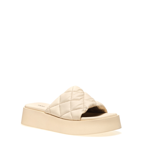 Plateau-Sandalette aus Matelassé-Leder - Frau Shoes | Official Online Shop