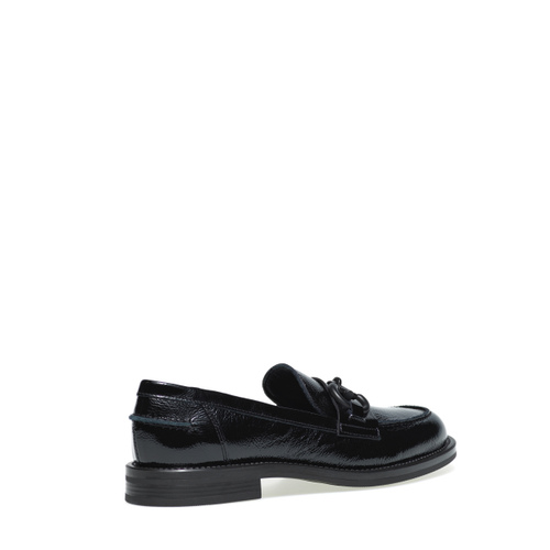 Patent leather loafers with tonal clasp - Frau Shoes | Official Online Shop