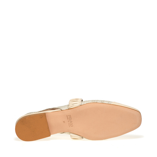 Raffia slingbacks with leather details - Frau Shoes | Official Online Shop