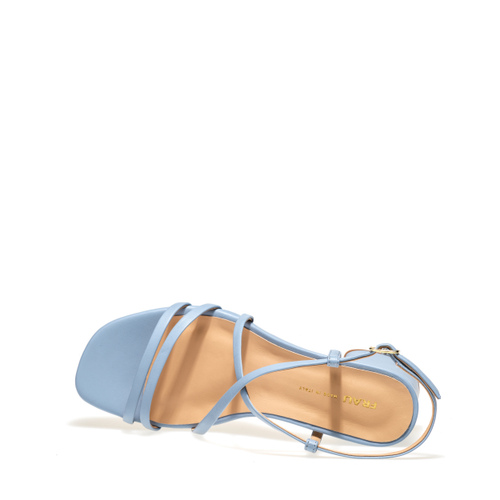 Sandale mit schmalen Riemchen aus Leder - Frau Shoes | Official Online Shop