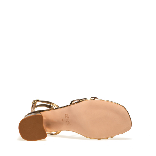 Elegant foiled leather sandals - Frau Shoes | Official Online Shop