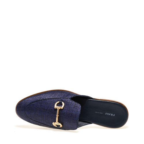 Raffia mules with clasp detail - Frau Shoes | Official Online Shop