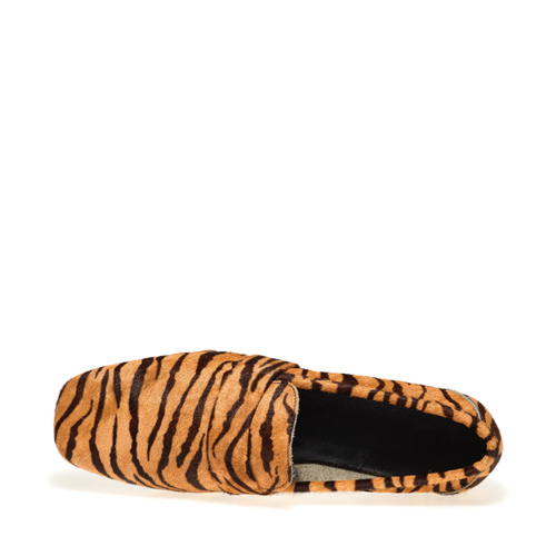 Animal-print square-toe loafers - Frau Shoes | Official Online Shop