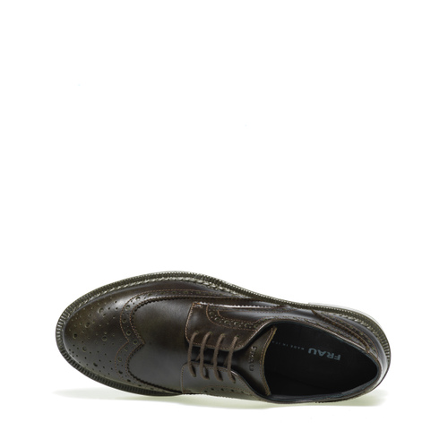 Colour-block Derby shoes with wing-tip detail - Frau Shoes | Official Online Shop