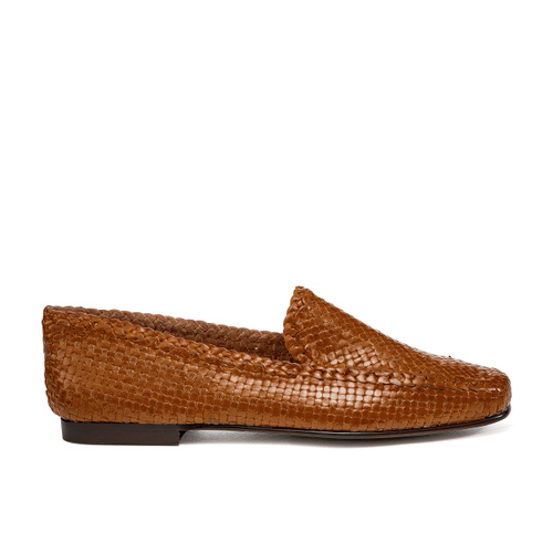 Mokassin aus geflochtenem Leder - Frau Shoes | Official Online Shop