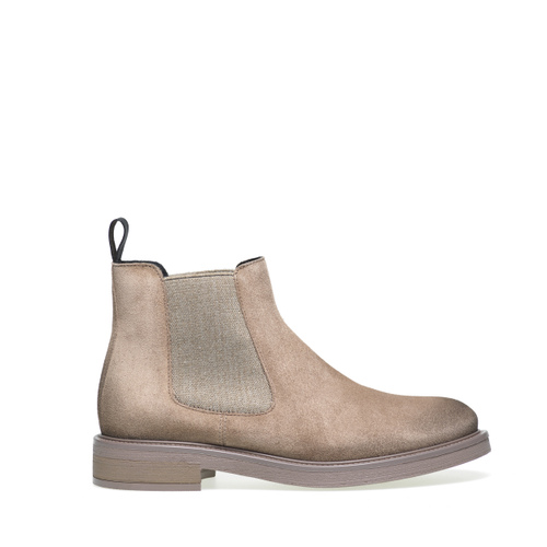 Plain colour-block suede Chelsea boots - Frau Shoes | Official Online Shop