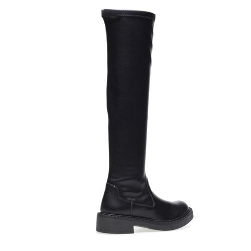 Stretchy thigh-high boots with chunky sole - Frau Shoes | Official Online Shop