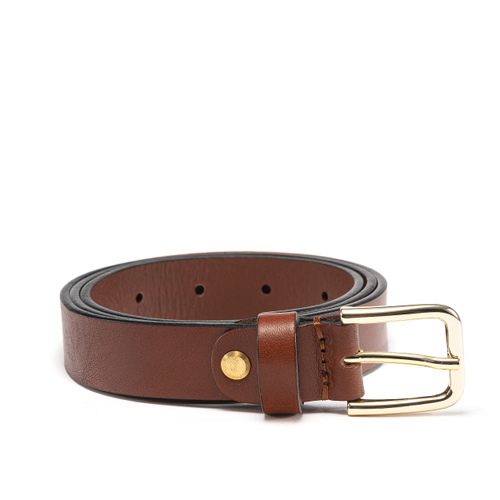 Elegant leather belt with golden buckle - Frau Shoes | Official Online Shop