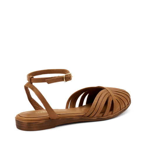 Leather cage sandals with ankle strap - Frau Shoes | Official Online Shop