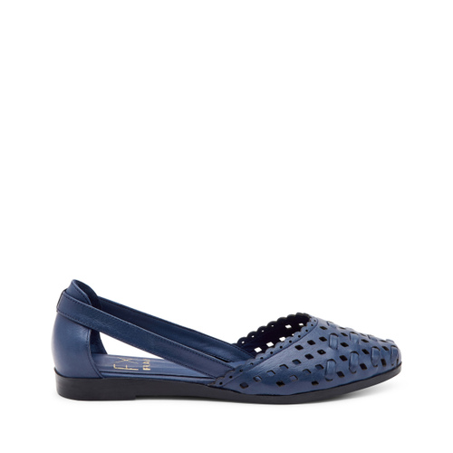 Perforated leather ballet flats - Frau Shoes | Official Online Shop