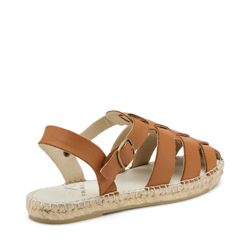 Römer-Sandale aus Nubukleder mit Espadrilles-Sohle - Frau Shoes | Official Online Shop