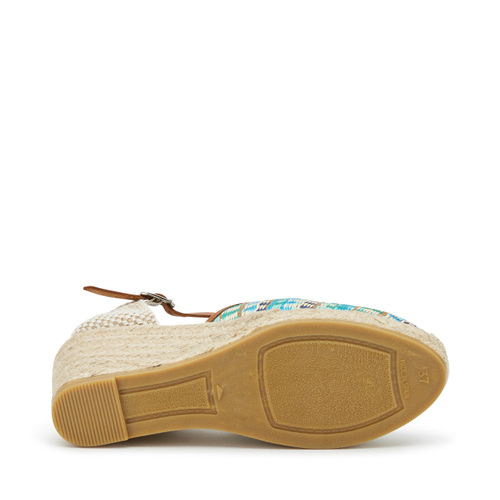 Sandale aus Bast mit Keilabsatz in Seil-Optik - Frau Shoes | Official Online Shop