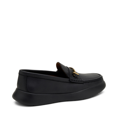Casual tumbled leather loafers with clasp detail - Frau Shoes | Official Online Shop