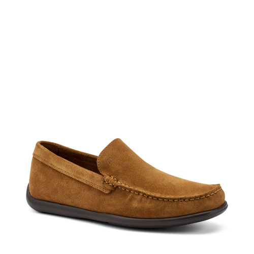 Slip-On aus gestanztem Veloursleder - Frau Shoes | Official Online Shop