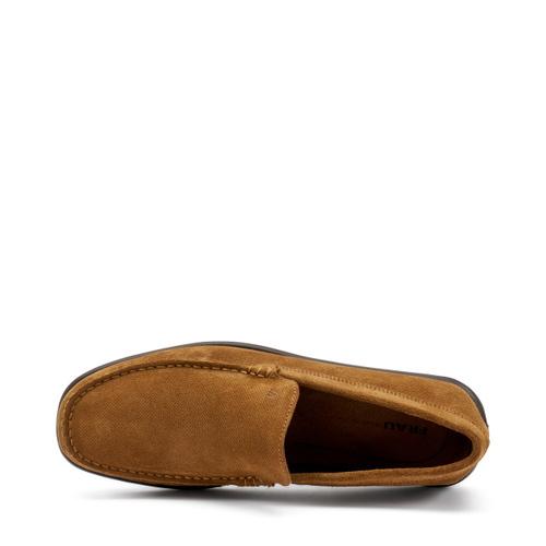 Slip-On aus gestanztem Veloursleder - Frau Shoes | Official Online Shop