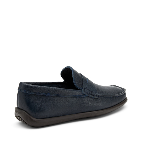 Tumbled leather saddle loafers - Frau Shoes | Official Online Shop