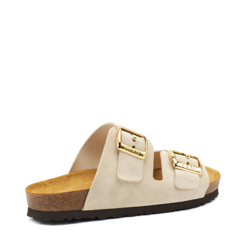 Suede double-strap sliders - Frau Shoes | Official Online Shop