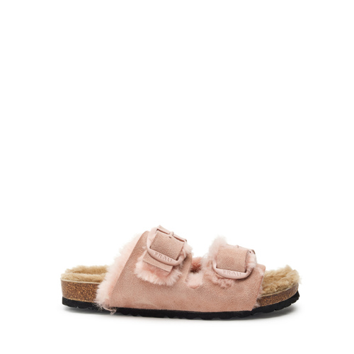 Ciabatta a doppia fascia in montone - Frau Shoes | Official Online Shop