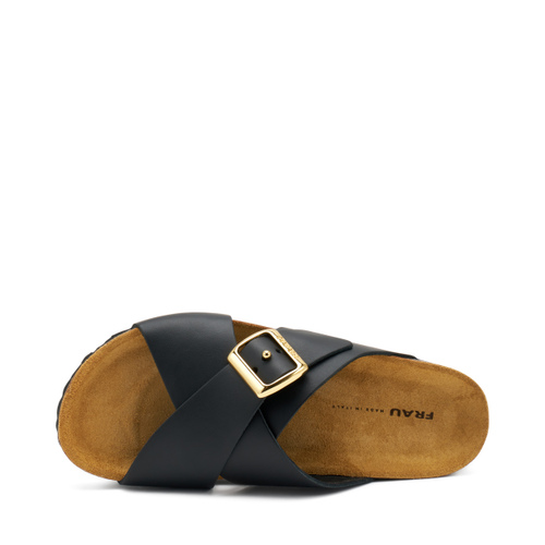 Ciabatta a incrocio in pelle - Frau Shoes | Official Online Shop