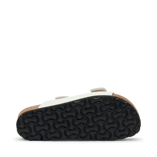 Leather double-strap sliders - Frau Shoes | Official Online Shop