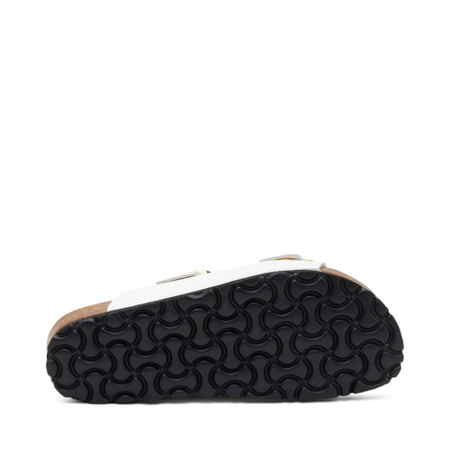 Leather double-strap sliders - Frau Shoes | Official Online Shop