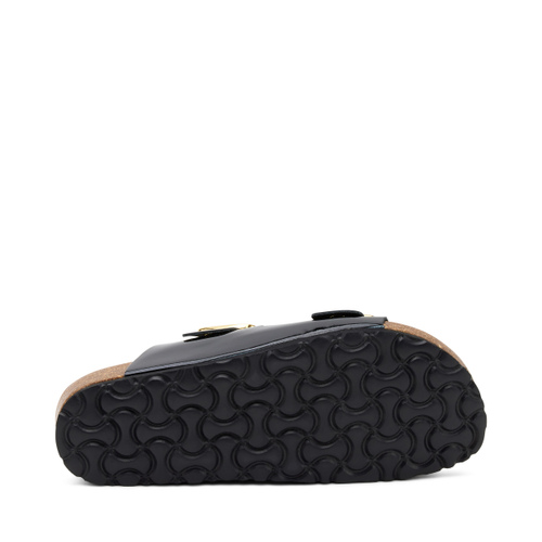 Patent leather double-strap sliders - Frau Shoes | Official Online Shop
