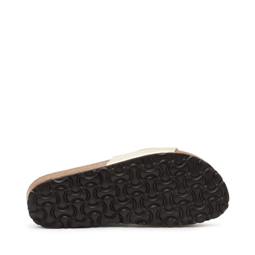 Foiled leather strap sliders - Frau Shoes | Official Online Shop
