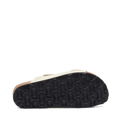 Foiled leather double-strap sliders - Frau Shoes | Official Online Shop
