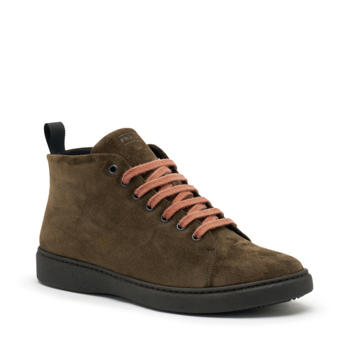 Hohe Desert Boots aus Veloursleder - Frau Shoes | Official Online Shop