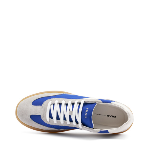 Frau Sneaker Donna Collo Alto - Pelle Scamosciata E Lycra - Suola Leggera - Colore Nero - Made In Italy
