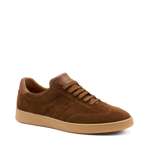 Sneaker aus Wildleder mit bernsteinfarbener Sohle - Frau Shoes | Official Online Shop