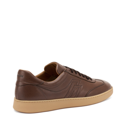 Leather sneakers with amber sole - Frau Shoes | Official Online Shop