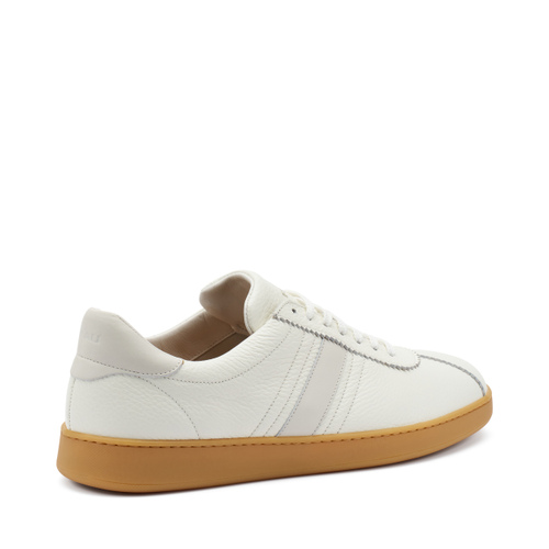Sneaker aus Leder mit bernsteinfarbener Sohle - Frau Shoes | Official Online Shop