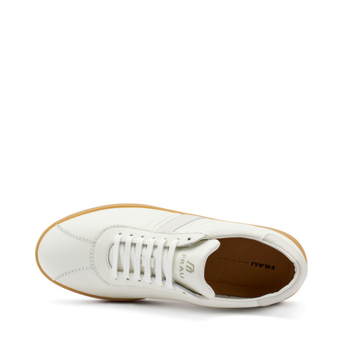 Sneaker aus Leder mit bernsteinfarbener Sohle - Frau Shoes | Official Online Shop