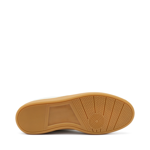 Sneaker aus Leder mit bernsteinfarbener Sohle - Frau Shoes | Official Online Shop