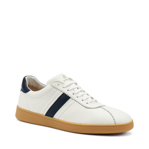 Sneaker aus Leder mit bernsteinfarbener Sohle - Frau Shoes | Official Online Shop