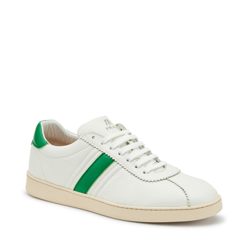 Tumbled leather sneakers with contrasting details - Frau Shoes | Official Online Shop