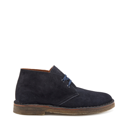 Suede desert boots with crepe sole - Frau Shoes | Official Online Shop