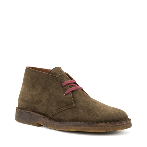 Suede desert boots with crepe sole - Frau Shoes | Official Online Shop