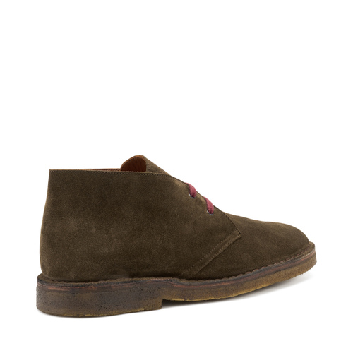 Suede desert boots with crepe sole - Frau Shoes | Official Online Shop