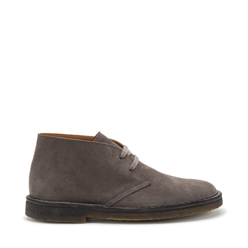 Suede desert boots with crepe sole - Frau Shoes | Official Online Shop