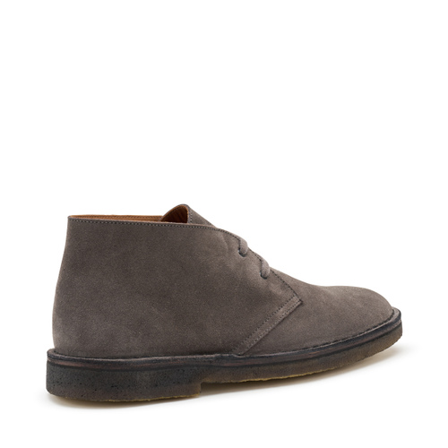 Suede desert boots with crepe sole - Frau Shoes | Official Online Shop